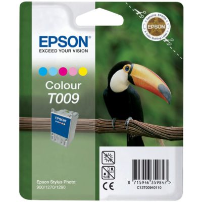 Epson Toucan T009 Ink Cartridge, Cyan, Magenta, Yellow, Light Cyan, Light Magenta Single Pack, C13T00940110 Epson Toucan T009 Ink Cartridge, Cyan, Magenta, Yellow, Light Cyan, Light Magenta Single Pack, C13T00940110